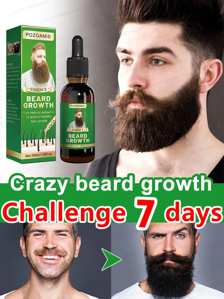 The most effective beard growth essence in 2025, grow a thick beard in 7 days. Chest hair, leg hair, beard and hair growth Eagle Beacon