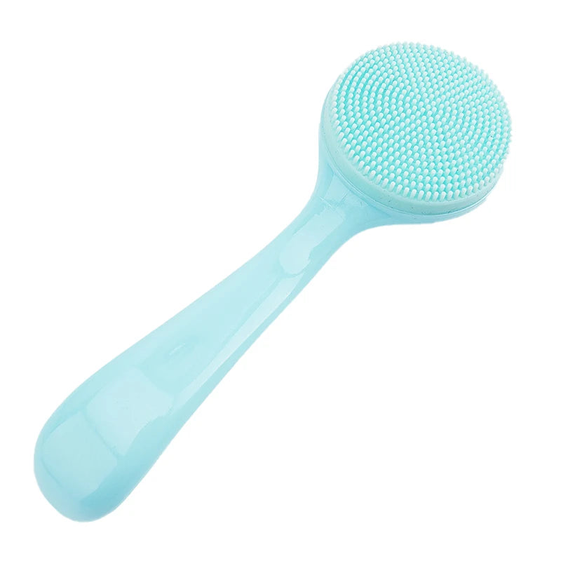 Double Sided Silicone Facial Cleanser Brush Soft Hair Face Massage Wash Brush Blackhead Remover Portable Skin Care Tool Eagle Beacon