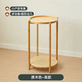 Eco-Friendly Bamboo Coffee Table -Sustainable Living Room Furniture Small Wicker Round Table in The Living Room Next To The Sofa Eagle Aerie