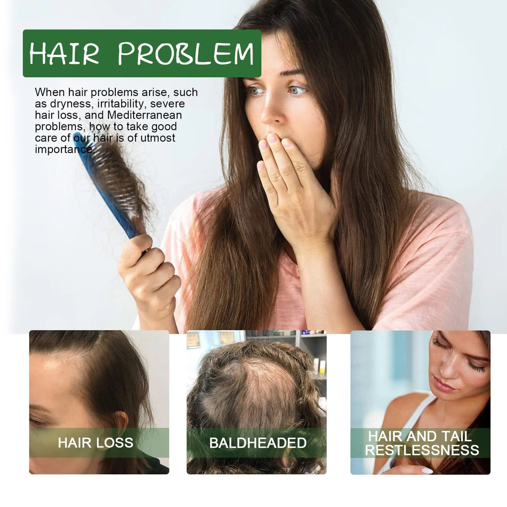 Hair Growth Oil Nourishing Scalp Repairing Strengthening Preventing Hair Loss Dry Damaged Frizz Control Men Women Hair Products Eagle Beacon