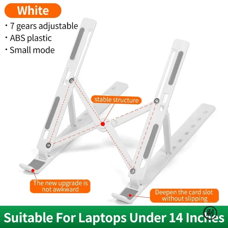 Portable foldable computer monitor stand, adjustable laptop stand, suitable for small-sized tablet dock accessories Eagle Beacon