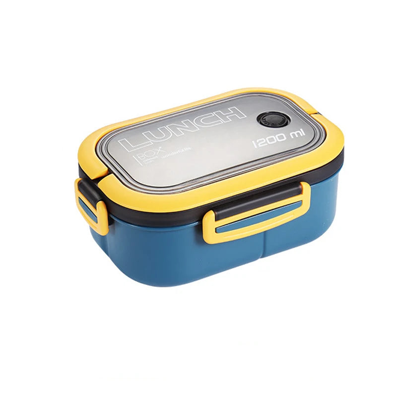 Single Double-layer Lunch Box Portable Compartment Fruit Food Box Microwave Lunch Box With Fork And Spoon Picnic Fresh Box Eagle Aerie