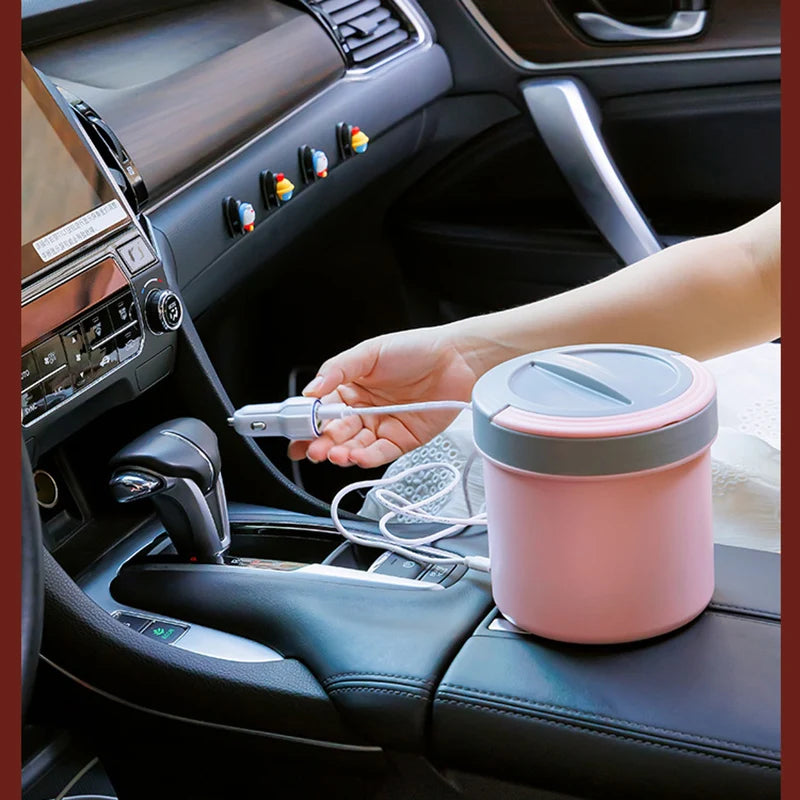 Electric Heated Lunch Box USB 1.2L Thermal Stainless Steel Bento Box 5V 12V 24V Car School Food Warmer Heating Container Heater Eagle Aerie