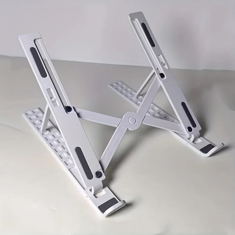 Laptop Stand - Foldable and Adjustable, 10 Height Setting, High Quality Compact Base, Office Desk, etc Eagle Beacon