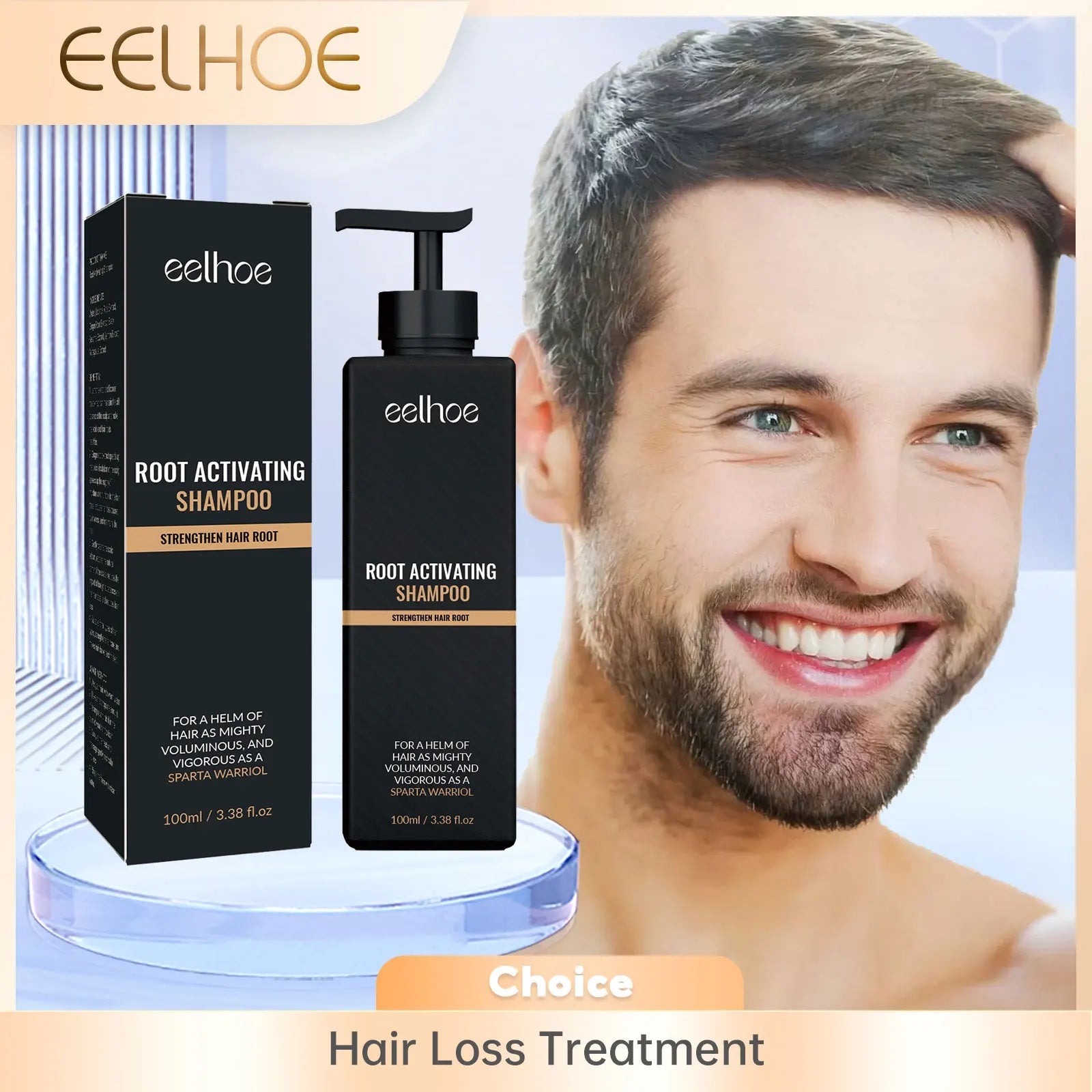 Hair Loss Treatment Shampoo Promote Growth Strengthen Hair Roots Scalp Repair Anti Thinning Moisturizing Thickening Hair Care Eagle Beacon