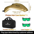 Clinical Grade LLLT Hair Regrowth Device Anti Hair Loss Machine For Scalp Health Thinning Hair Stress Anxiety Management Eagle Beacon