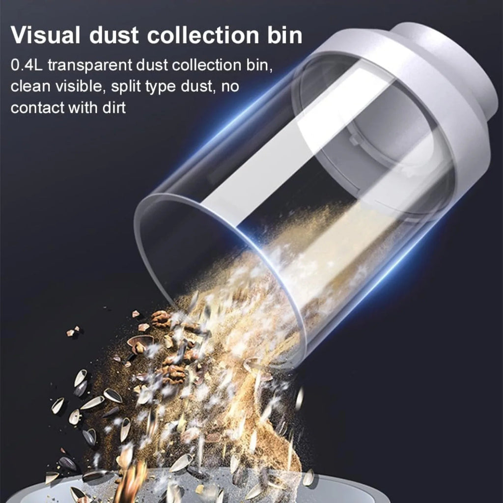 Portable Car Vacuum Cleaner: Mini Handheld Cordless Cleaner with Blower Function, Powerful Suction, and Brushless Motor Eagle Beacon