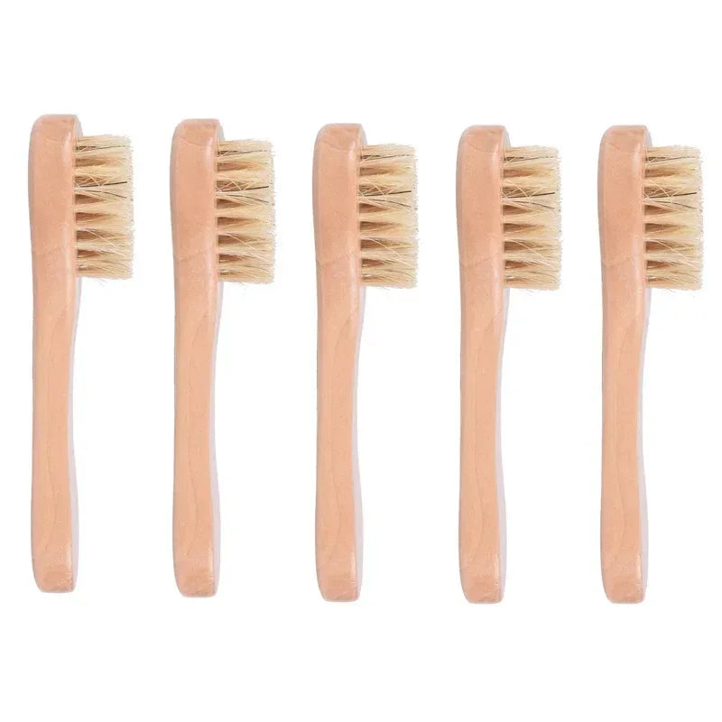 1/3/5Pcs Cleansing Face Brush Wooden Animal Hair Facial Deep Cleansing Massage Care Tool Face Washing Product Skin Care Brush Eagle Beacon