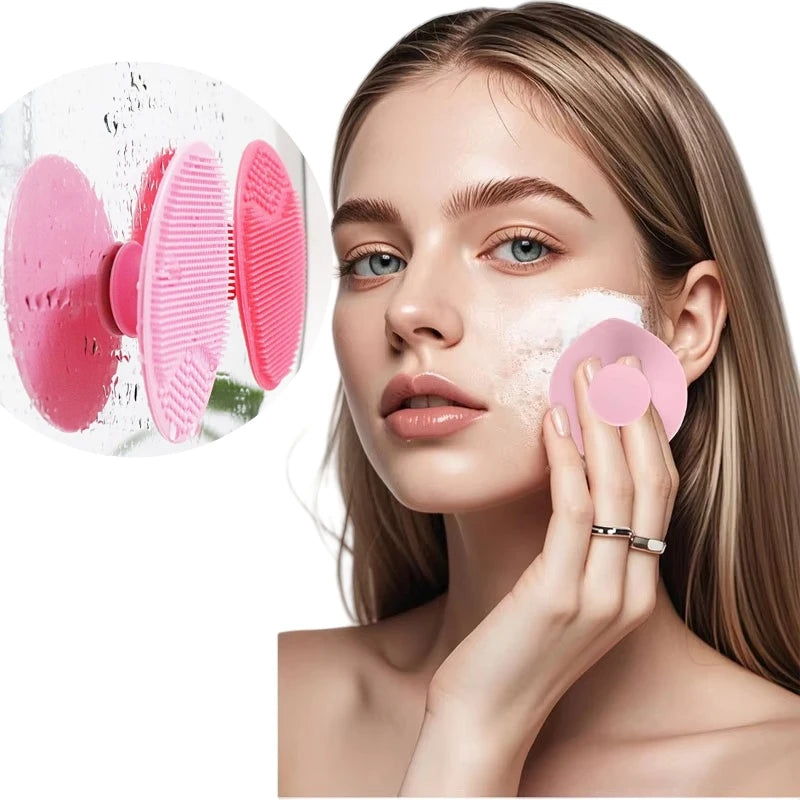 5/20 Pcs Portable Facial Cleansing Brush Deep Cleansing Skin Exfoliating Pore Removing Soft Silicone Brush Face Cleansing Brush Eagle Beacon