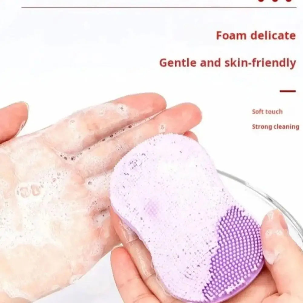 Face Scrubber Mini Facial Brush Silicone Wash Exfoliator Finger Glove Pads Handheld Cleansing Brushes Tool Skin Care Deep Clean Eagle Beacon