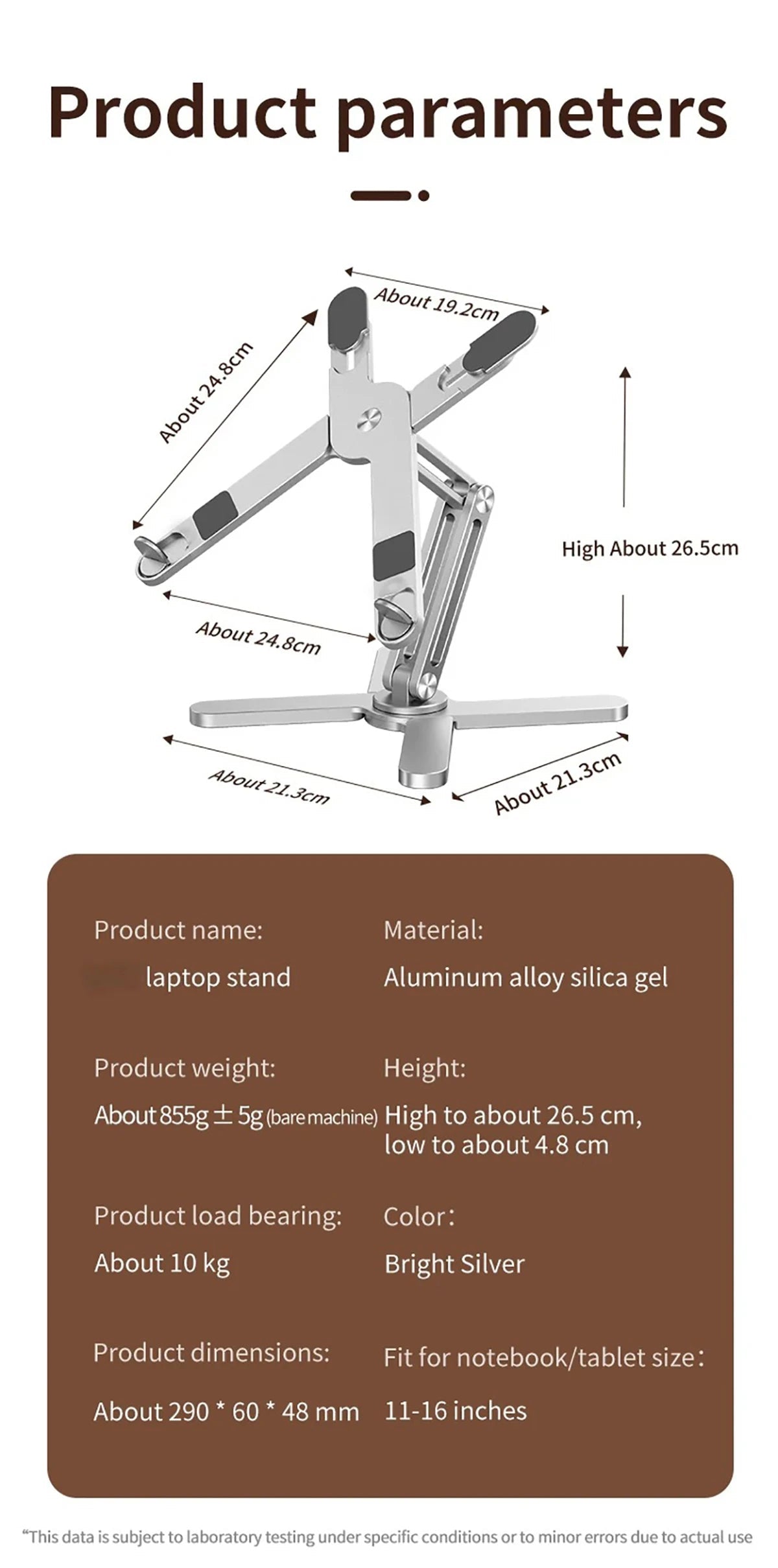 Foldable Laptop Stand 360°Rotation Notebook Table Holder Aluminum Alloy Portable Book Tablet Bracket Open-ended Heat Dissipation Eagle Beacon