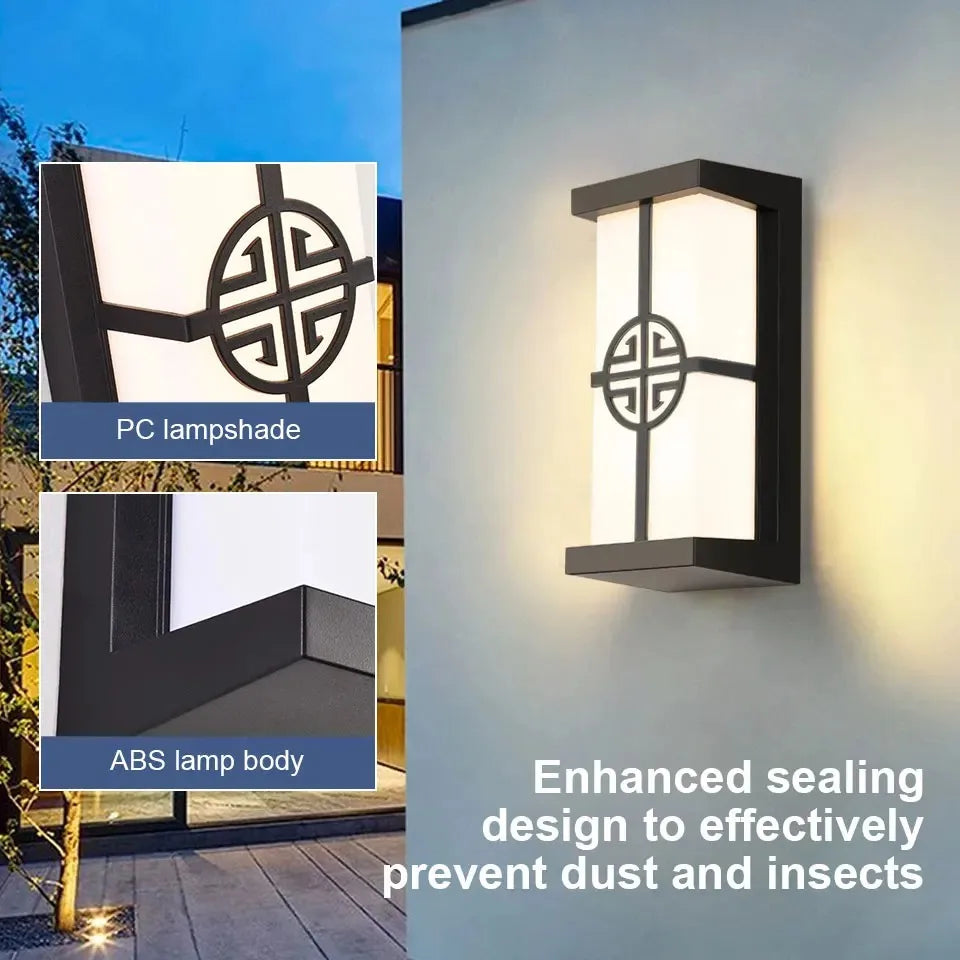 Motion Sensor LED Wall Light 16W Indoor&Outdoor Waterproof IP66 Porch Wall Lamp Home Sconce Decoration Lighting Eagle Beacon