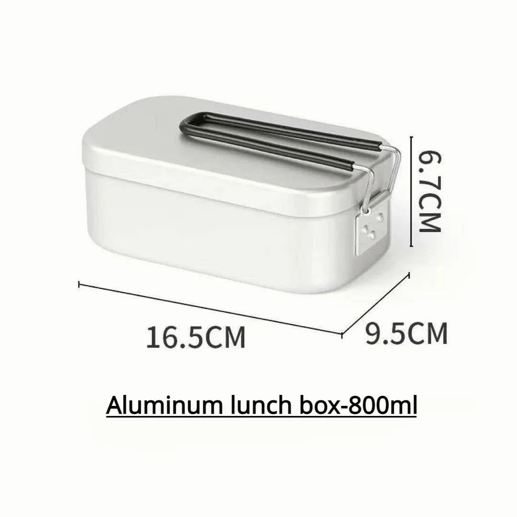 Aluminum lunch box outdoor reheatable lunch box with lid with handle gloves camping set bowl travel lunch box lunch box Eagle Aerie