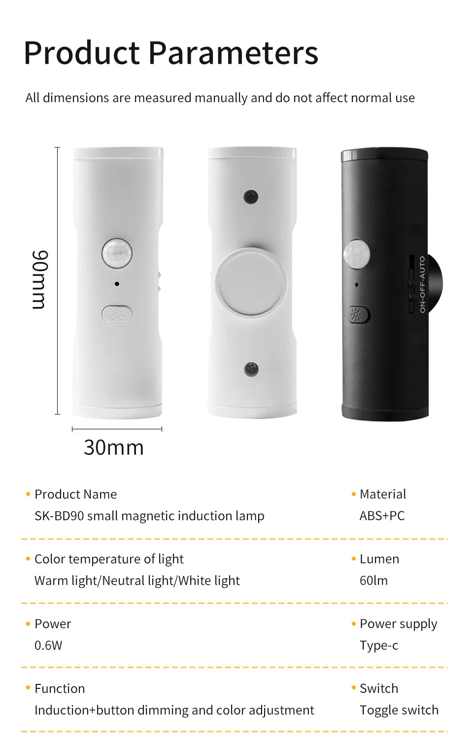 Motion Sensor LED Wall Light Rechargeable Double Head Spotlight 3 Colors Wireless Night Lamp For Bedroom Hallway Stair Ambient Eagle Beacon