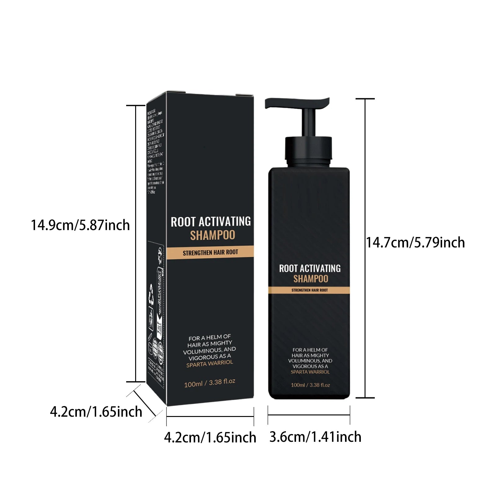 Hair Growth Shampoo for Men Root Activator Strengthening Moisturizing Gently Cleanse Repair Improve Volume Thinning Hair Shampoo Eagle Beacon