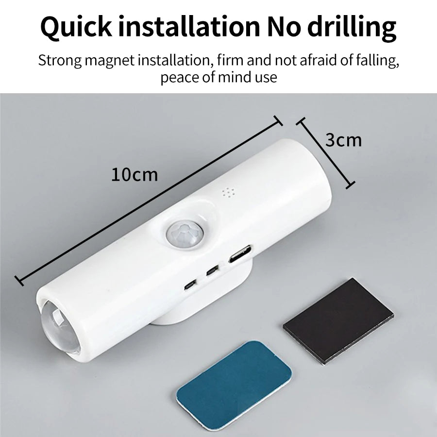Magnetic Motion Sensor Smart Light LED Rechargeable Wall Gradient Ambient Light Dimmable Indoor Light for Stairs Hall Entrances Eagle Beacon