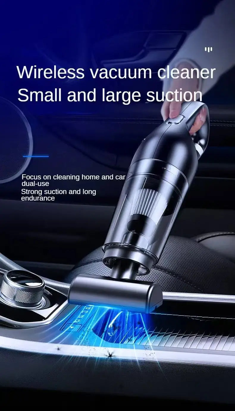 Vacuum Cleaner Mini Portable Wireless Hand Held Cleaner Powerful Cleaning Machine Car Home Appliance For Dust Pet Hair USB Charg Eagle Beacon