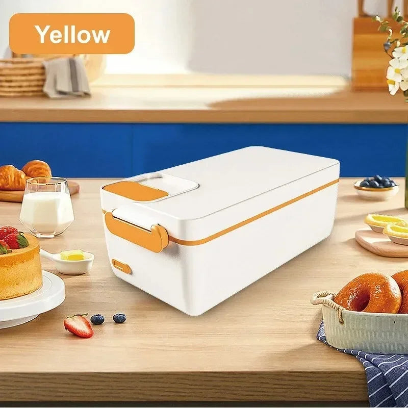 1L USB Electric Lunch Box Portable Heated Food Warmer Rechargeable Insulated Container for Office Camping Travel Commuting Eagle Aerie