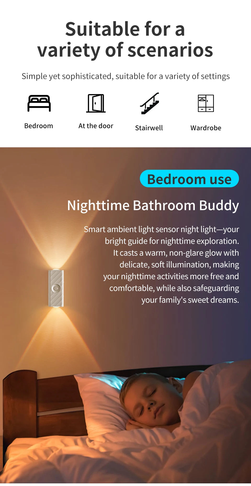 Motion Sensor LED Night Light with Remote Controller Magnetic Wall Lamp for Kitchen Stairs Wardrobe Corridor Bedroom Decor Eagle Beacon