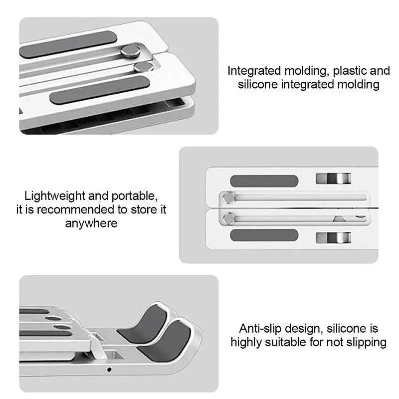 Portable Laptop Stand Foldable Support Base Notebook Stand For Computer Laptop Holder Cooling Pad Riser Macbook Stand  Laptop Eagle Beacon