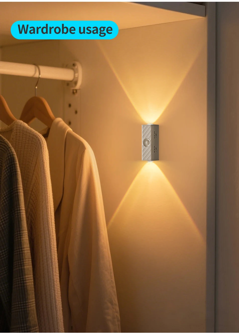 Motion Sensor LED Night Light with Remote Controller Magnetic Wall Lamp for Kitchen Stairs Wardrobe Corridor Bedroom Decor Eagle Beacon