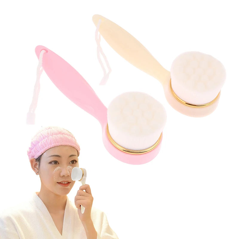 Handle Facial Washing Brush Exfoliating Face Brush Facial Brush Face Cleansing Brush For Lady Face Cleaning Women Eagle Beacon