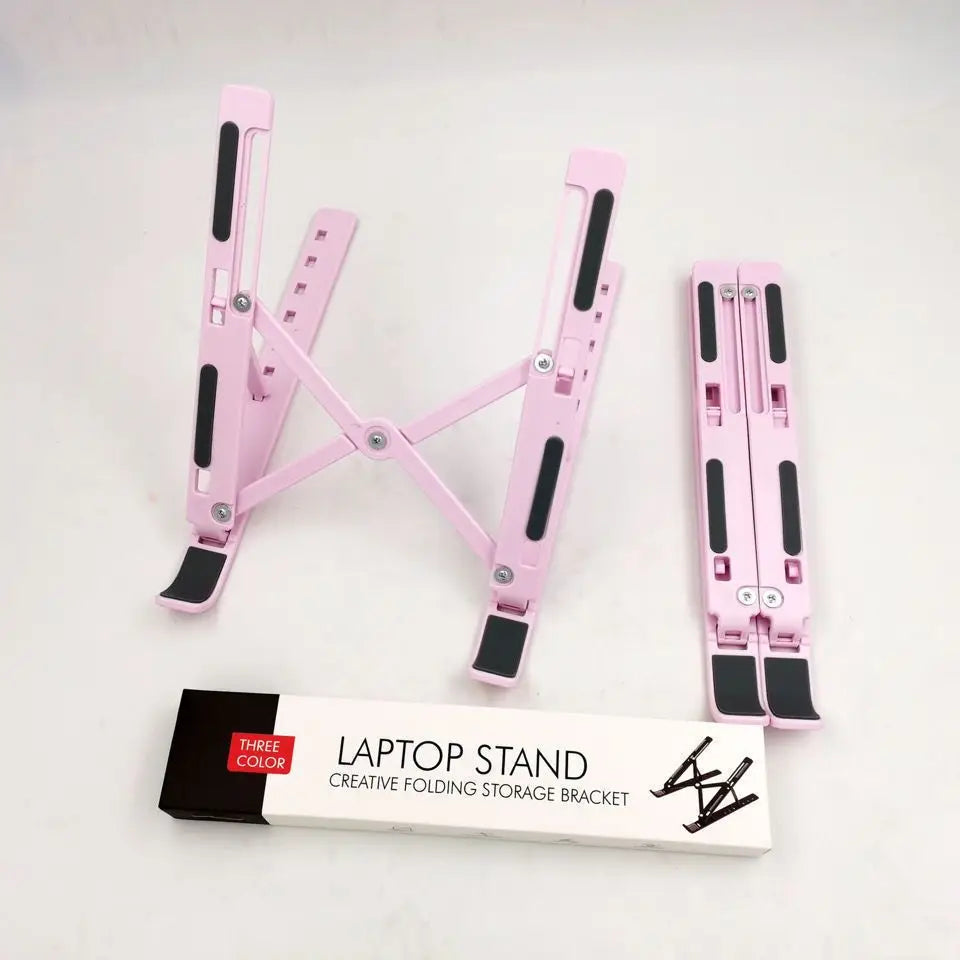 Portable Laptop Stand  Foldable ABS Material, Adjustable Desktop Height, Heat Dissipation, Laptop Stand, Storage Rack laptop arm Eagle Beacon