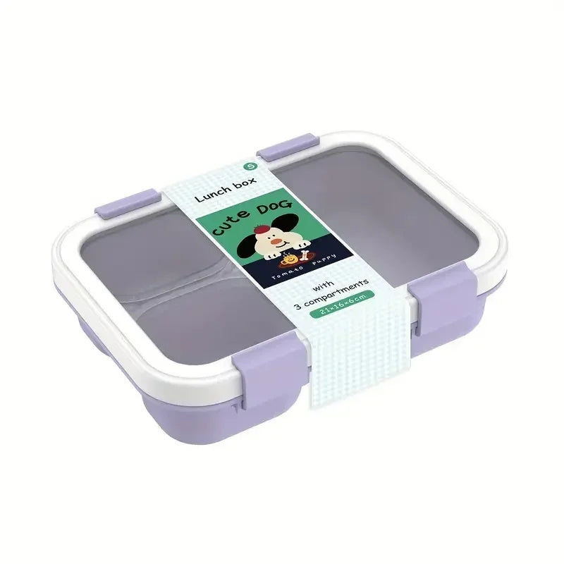 Lunch Box with Lids 3 Compartment Meal Prep Containers Reusable Leakproof Stackable Food Storage Containers for Office Travel Eagle Aerie