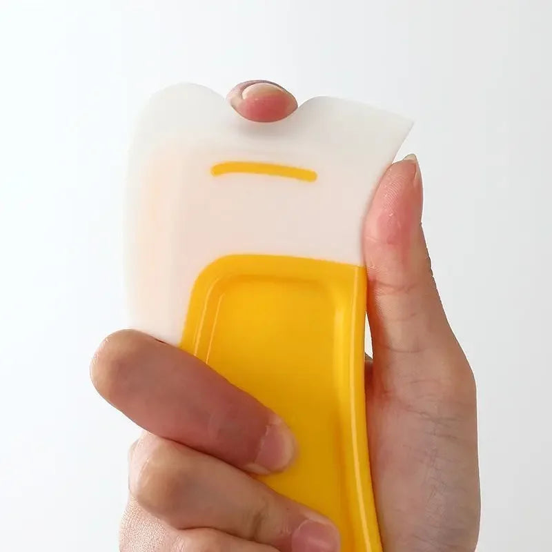 1/3 Silicone Tableware Cleaning Scraper Cleaning Spatula Cake Baking Scraper Pastry Small Tool Kitchen Cleaning Scraper Eagle Aerie