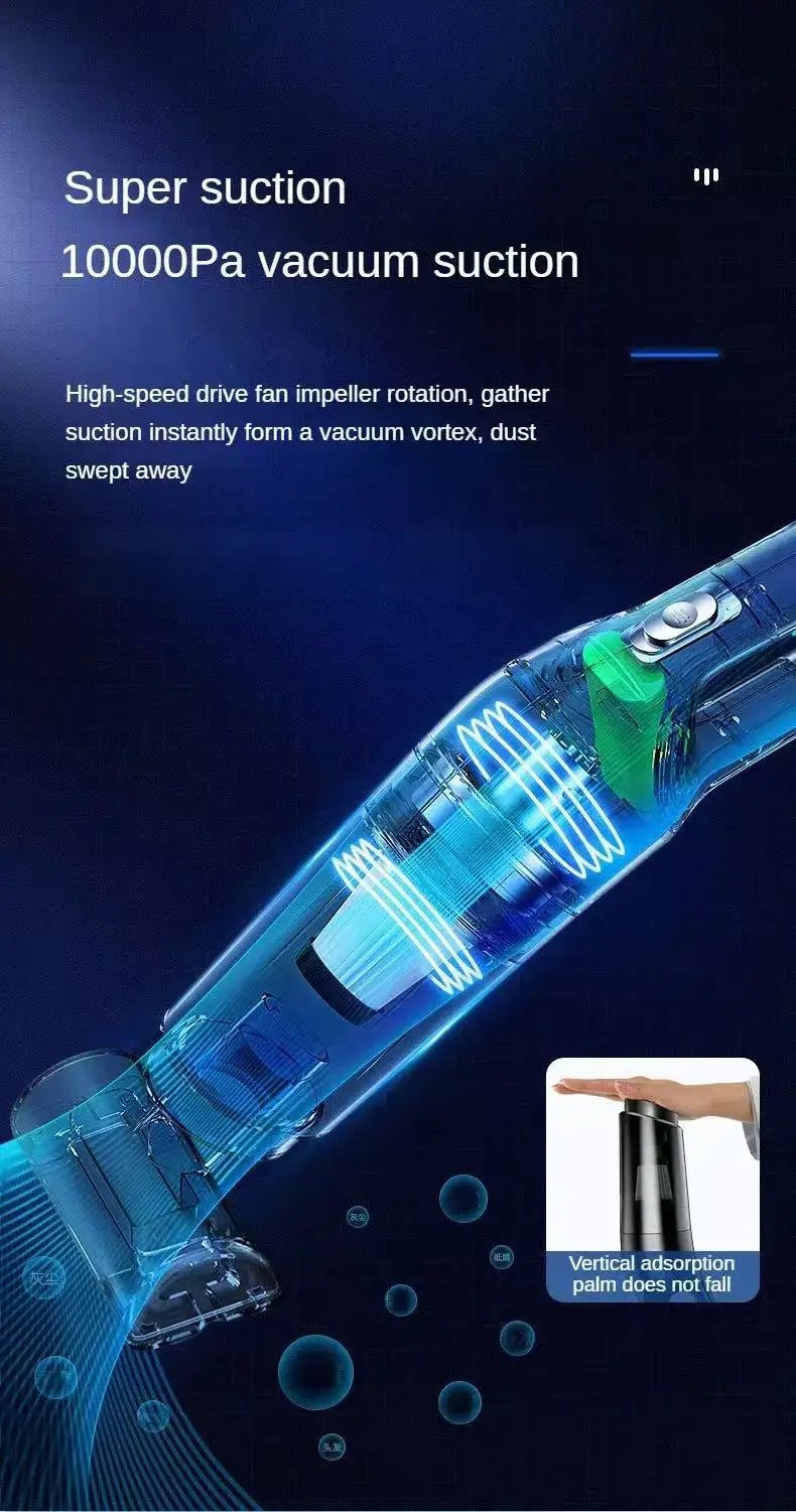 Vacuum Cleaner Mini Portable Wireless Hand Held Cleaner Powerful Cleaning Machine Car Home Appliance For Dust Pet Hair USB Charg Eagle Beacon