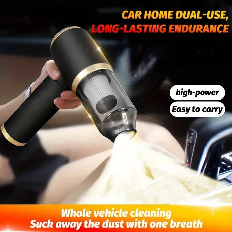 Mini 3-in-1 portable powerful vacuum cleaner, set of 1, for both car and household use - blowing and suction dual-use Eagle Beacon