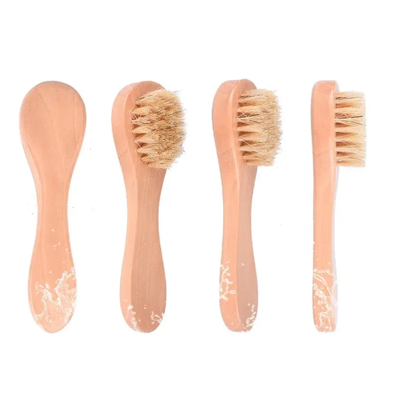 1/3/5Pcs Cleansing Face Brush Wooden Animal Hair Facial Deep Cleansing Massage Care Tool Face Washing Product Skin Care Brush Eagle Beacon