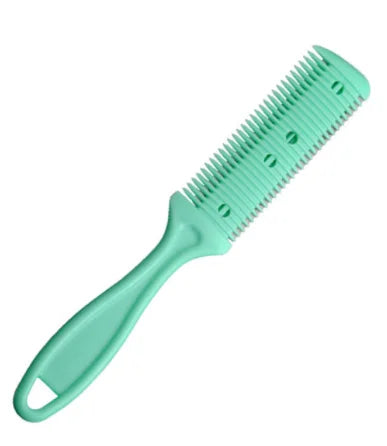 Hair Cutting Comb Hair Brushes with Razor Blades Barber Scissors Hair Salon Thinning Hairdressing DIY Styling Tools Black Handle Eagle Beacon