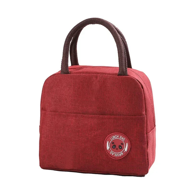 Lunch Bag Lunch Box Thermal Insulated Canvas Tote Pouch Kids School Bento Portable Dinner Container Picnic Food Storage Bags Eagle Aerie
