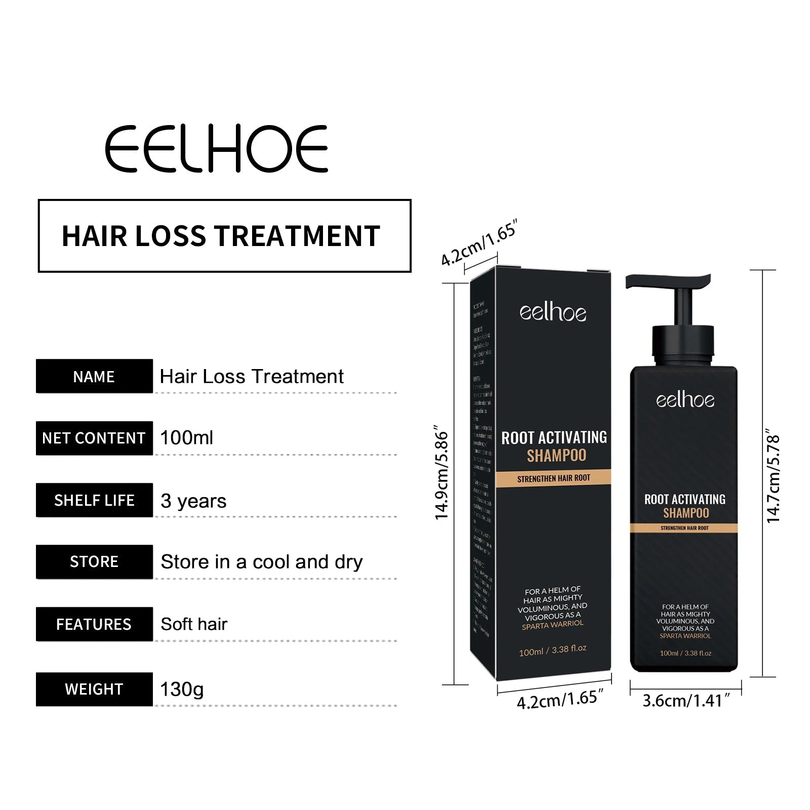 Hair Loss Treatment Shampoo Promote Growth Strengthen Hair Roots Scalp Repair Anti Thinning Moisturizing Thickening Hair Care Eagle Beacon