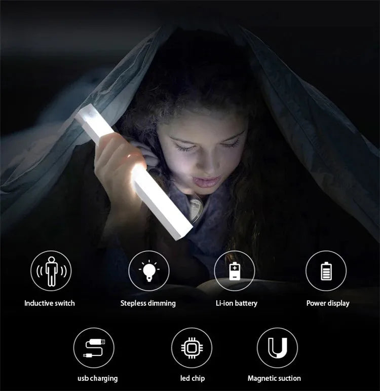 Motion Sensor Lamp Night Light Wireless LED USB Type C Rechargeable Lamp for Kitchen Cabinet Bedroom Wardrobe Staircase Lighting Eagle Beacon