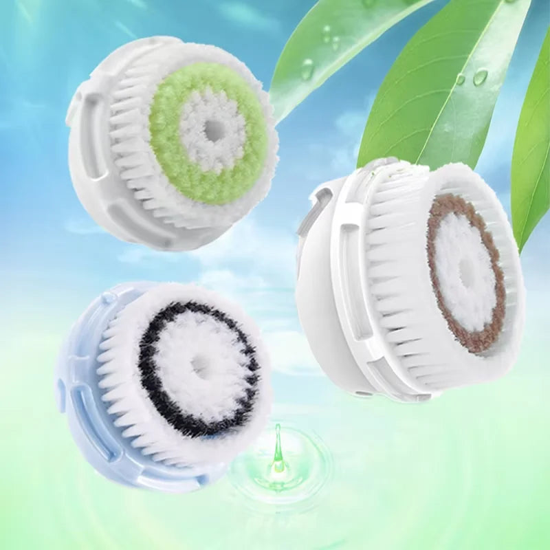 Facial Cleansing Brush Heads Daily Deep Cleaning Pores Sensitive Skin Soft Exfoliating Silicone Face Brush Heads Skin Care Tools Eagle Beacon