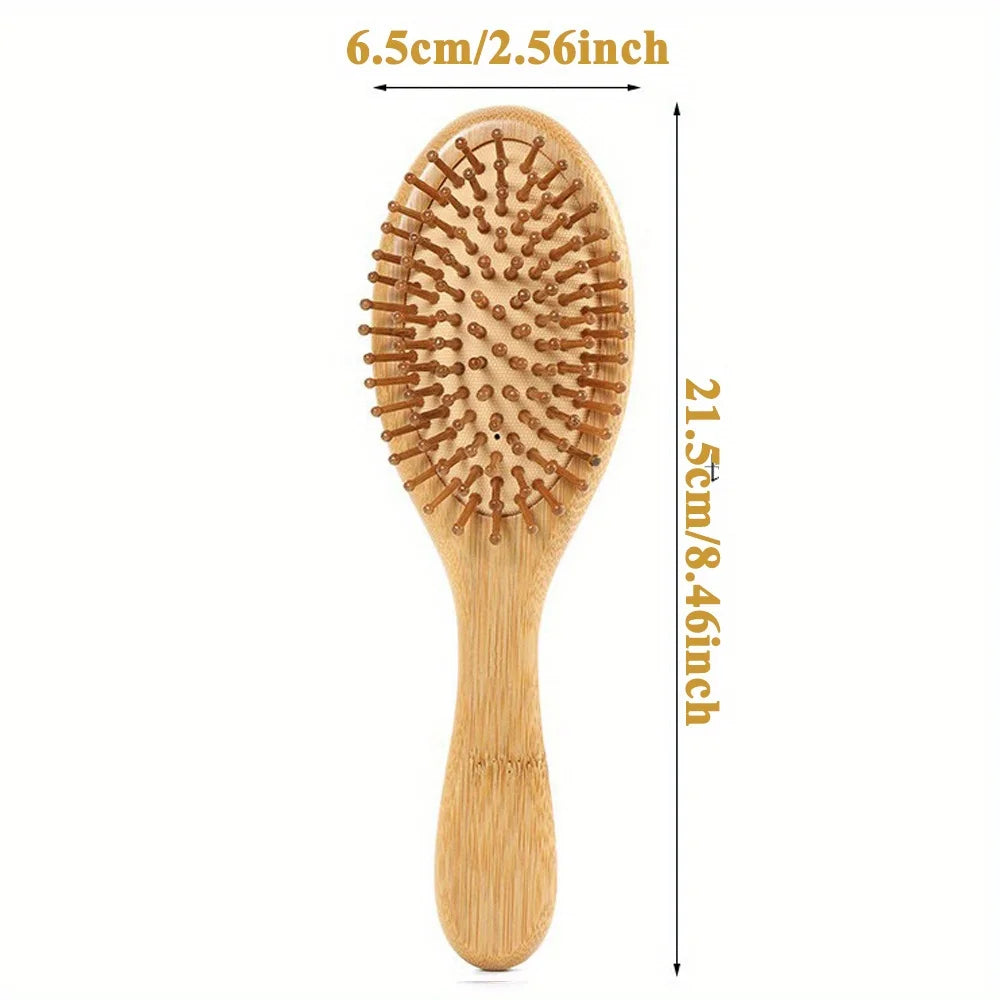 Wooden Hair Brush Improve Hair Growth Wood hairbrush Prevent Hair Loss Comb Bamboo Comb Teeth Hairdressing Styling Hair Tools Eagle Beacon