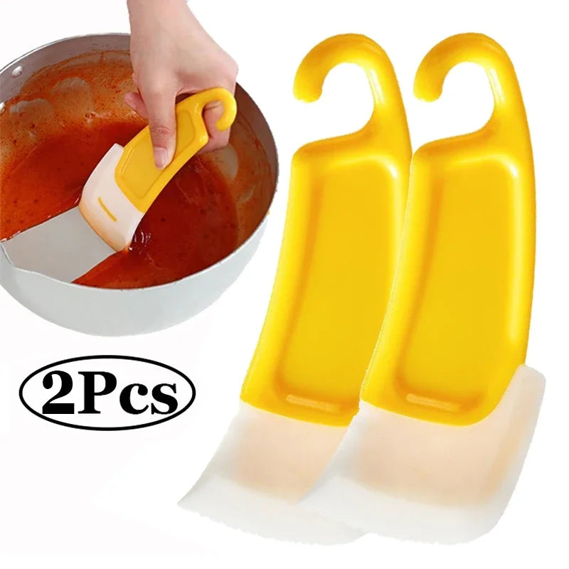 1/3 Silicone Tableware Cleaning Scraper Cleaning Spatula Cake Baking Scraper Pastry Small Tool Kitchen Cleaning Scraper Eagle Aerie
