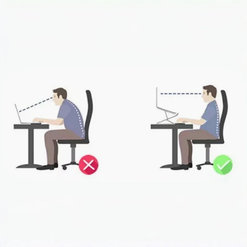 Laptop Stand - Foldable and Adjustable, 10 Height Setting, High Quality Compact Base, Office Desk, etc Eagle Beacon