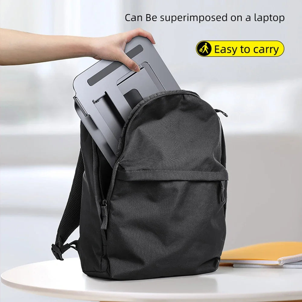 New Foldable Laptop Stand 3 Layer Adjustable Height Metal Notebook Stand Tablet Stand for Laptops/tablets/mobile Phones Eagle Beacon