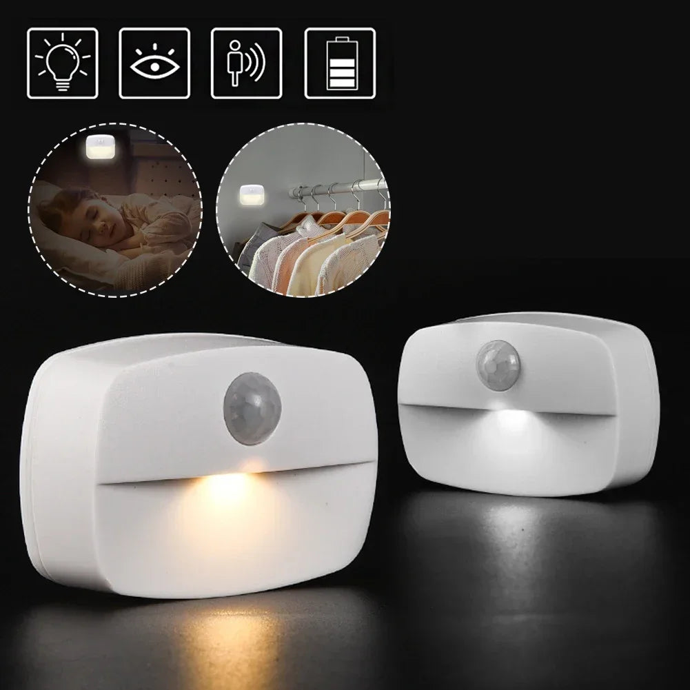 Motion Sensor Smart Led Night Light, Square Lens Eye Protection Bedside Lamp,for Wardrobe,Living Room,Bedroom,Staircase,Camping Eagle Beacon