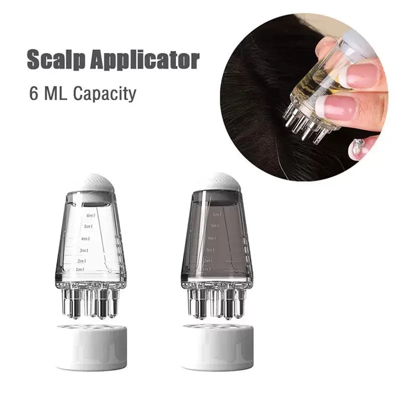 Scalp Applicator Hair Regrowth & Styling Solution Guide Comb Hexagon Head Oil Roller Ball Massage Comb Massage Relaxation Tools Eagle Beacon