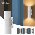 Motion Sensor LED Wall Light Rechargeable Double Head Spotlight 3 Colors Wireless Night Lamp For Bedroom Hallway Stair Ambient Eagle Beacon