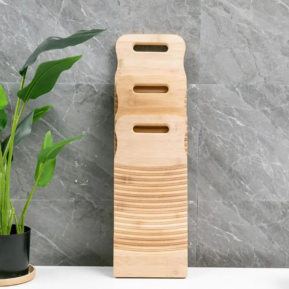 Eco-friendly Practical Rectangle Bamboo Portable Durable Clothes Cleaning Tools Laundry Board Scrubboards Washboard Eagle Aerie