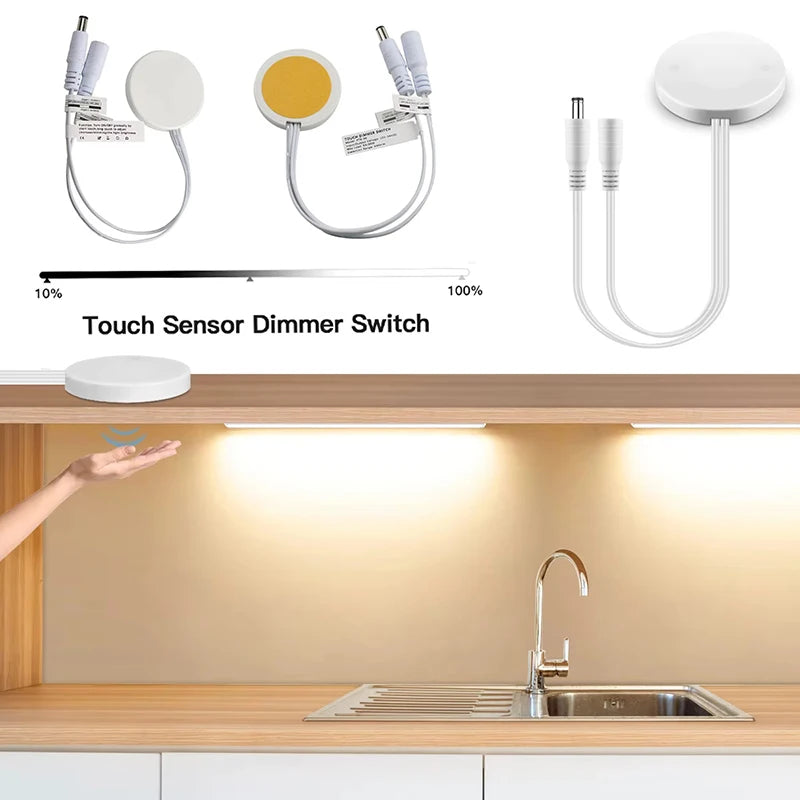 Touch Sensor Switch 5-24V 5A Hand-Wave Motion Sensor Light Switch White Eagle Beacon