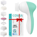 7-in-1 Electric Exfoliating Facial Cleansing Brush for Deep Cleansing and Massaging, with 7 Replaceable Brush Heads. Eagle Beacon