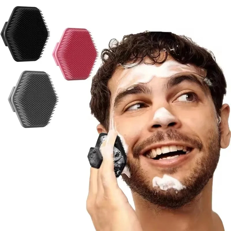 Silicone Cleaning Brush Face Cleansing Scrubber Massager Manual Facial Cleansing Brush Exfoliating Gentle Beard Skin Care Tool Eagle Beacon