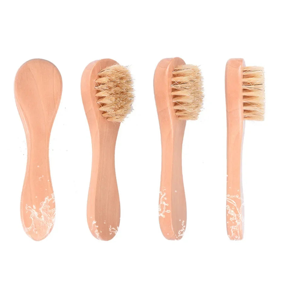 1/3/5Pcs Cleansing Face Brush Wooden Animal Hair Facial Deep Cleansing Massage Care Tool Face Washing Product Skin Care Brush Eagle Beacon