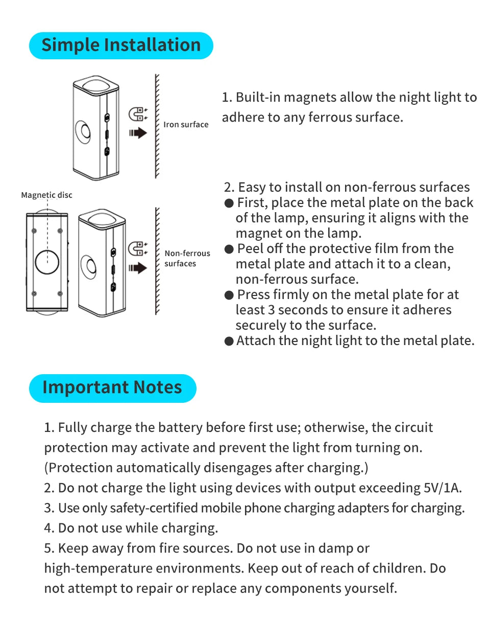 Motion Sensor LED Night Light Up and Down Glowing Remote Control Magnetic Wall Lamp for Kitchen Stairs Corridor Bedroom Decor Eagle Beacon